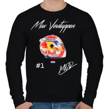 PRINTFASHION Max Verstappen - Férfi pulóver - Fekete férfi pulóver, kardigán