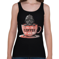 PRINTFASHION May the coffee be with you - Női atléta - Fekete