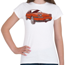 PRINTFASHION Mazda 323F BG - Női póló - Fehér