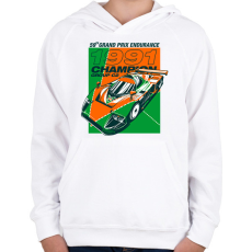 PRINTFASHION MAZDA 787B - Gyerek kapucnis pulóver - Fehér