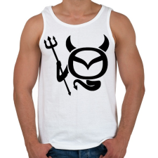 PRINTFASHION Mazda Devil - Férfi atléta - Fehér atléta, trikó