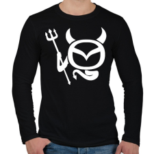 PRINTFASHION Mazda Devil - Férfi hosszú ujjú póló - Fekete férfi póló