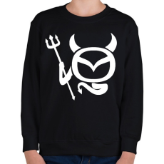 PRINTFASHION Mazda Devil - Gyerek pulóver - Fekete