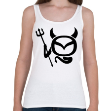 PRINTFASHION Mazda Devil - Női atléta - Fehér női trikó