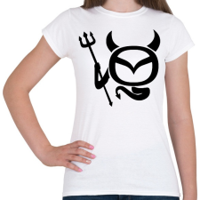 PRINTFASHION Mazda Devil - Női póló - Fehér női póló