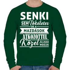 PRINTFASHION mazda fehér - Férfi pulóver - Sötétzöld