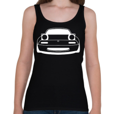 PRINTFASHION Mazda mx5 Fehér - Női atléta - Fekete női trikó