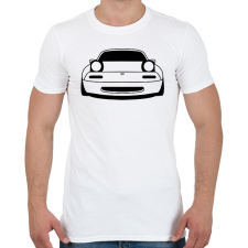 PRINTFASHION Mazda mx5 Fekete - Férfi póló - Fehér férfi póló