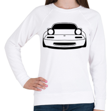 PRINTFASHION Mazda mx5 Fekete - Női pulóver - Fehér