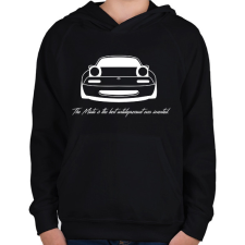 PRINTFASHION Mazda mx5 - Gyerek kapucnis pulóver - Fekete gyerek pulóver, kardigán