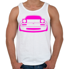 PRINTFASHION Mazda mx5 Pink - Férfi atléta - Fehér atléta, trikó