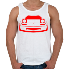 PRINTFASHION Mazda mx5 Piros - Férfi atléta - Fehér