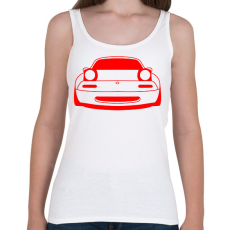 PRINTFASHION Mazda mx5 Piros - Női atléta - Fehér