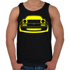 PRINTFASHION Mazda mx5 Sárga - Férfi atléta - Fekete