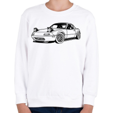 PRINTFASHION Mazda mx-5 /1 - Gyerek pulóver - Fehér