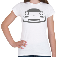 PRINTFASHION Mazda mx-5 Szürke - Női póló - Fehér női póló