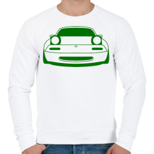 PRINTFASHION Mazda mx-5 Zöld - Férfi pulóver - Fehér férfi pulóver, kardigán