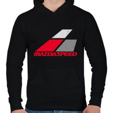 PRINTFASHION MazdaSpeed - Férfi kapucnis pulóver - Fekete férfi pulóver, kardigán