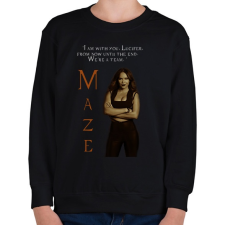 PRINTFASHION maze - Gyerek pulóver - Fekete gyerek pulóver, kardigán