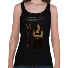 PRINTFASHION maze - Női atléta - Fekete női trikó