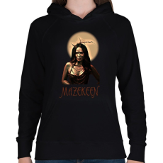 PRINTFASHION MAZEKEEN - Női kapucnis pulóver - Fekete