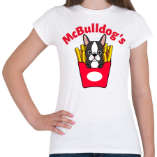 PRINTFASHION mcbulldog - Női póló - Fehér női póló