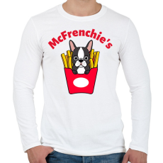 PRINTFASHION mcfrenchie - Férfi hosszú ujjú póló - Fehér