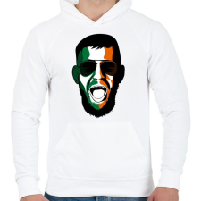 PRINTFASHION McGregor - Férfi kapucnis pulóver - Fehér férfi pulóver, kardigán