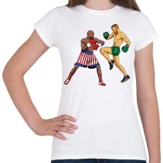 PRINTFASHION McGregor vs Mayweather - Női póló - Fehér