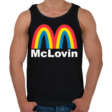 PRINTFASHION McLovin - Férfi atléta - Fekete