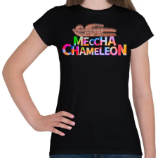 PRINTFASHION Meccha Chameleon - Női póló - Fekete női póló
