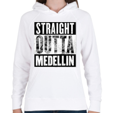 PRINTFASHION Medellin - Női kapucnis pulóver - Fehér