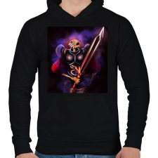 PRINTFASHION MediEvil - Férfi kapucnis pulóver - Fekete férfi pulóver, kardigán
