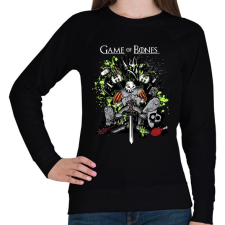 PRINTFASHION MediEvil - Game Of Bones - Női pulóver - Fekete női pulóver, kardigán