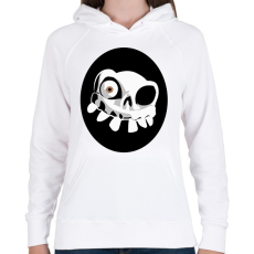 PRINTFASHION Medievil - Női kapucnis pulóver - Fehér