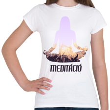 PRINTFASHION Meditáció - Női póló - Fehér női póló