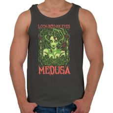 PRINTFASHION Medusa - Férfi atléta - Sötétszürke