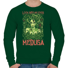 PRINTFASHION Medusa - Férfi pulóver - Sötétzöld férfi pulóver, kardigán