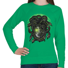 PRINTFASHION Medúza - Női pulóver - Zöld