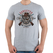PRINTFASHION Medve 07 - San Francisco Gangster - Férfi póló - Sport szürke férfi póló