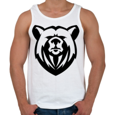 PRINTFASHION Medve  - Férfi atléta - Fehér