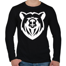 PRINTFASHION Medve  - Férfi hosszú ujjú póló - Fekete férfi póló