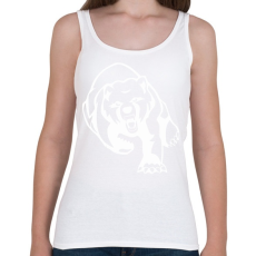 PRINTFASHION Medve  - Női atléta - Fehér