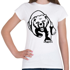 PRINTFASHION Medve  - Női póló - Fehér női póló