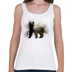 PRINTFASHION medvében az erdő - Női atléta - Fehér