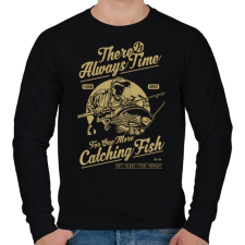 PRINTFASHION Még egy fogás - Férfi pulóver - Fekete férfi pulóver, kardigán