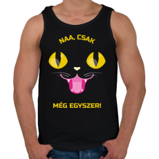PRINTFASHION Még egyszer - Férfi atléta - Fekete