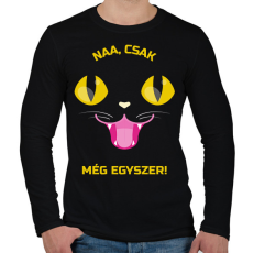 PRINTFASHION Még egyszer - Férfi hosszú ujjú póló - Fekete
