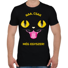 PRINTFASHION Még egyszer - Férfi póló - Fekete