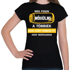 PRINTFASHION Meg fogok nősülni - Sörösdoboz - Fehér - Női póló - Fekete női póló